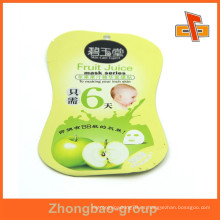 Proveedor de Guangzhou al por mayor de material laminado bolsa de forma personalizada para los cosméticos